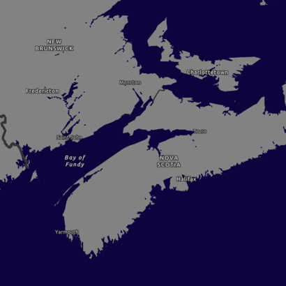 Bay of Fundy map